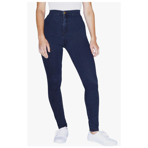 American Apparel Ladies Easy Jeans Dark Wash Size L - Picture 1 of 6